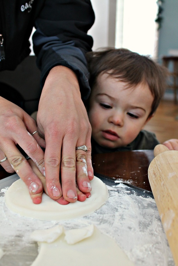handprint in the dough